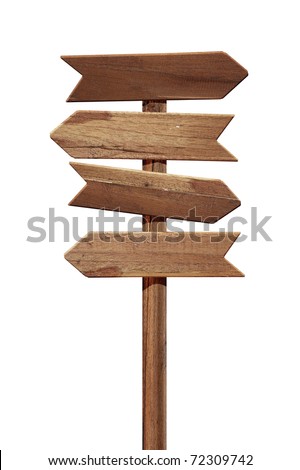 Arrows road sign isolated on white