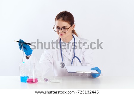laboratory, doctor woman                               