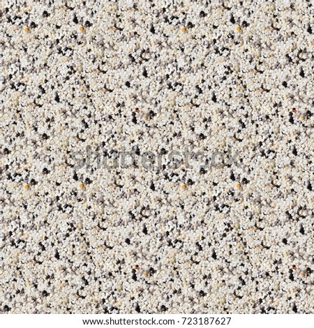 Seamless texture of decorative plaster. The wall covering.
