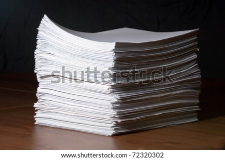 Stack of papers Royalty-Free Stock Photo #72320302