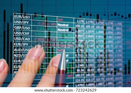 Foreign exchange, commonly known as Forex or FX, is the exchange of one currency for another at an agreed exchange price on the over-the-counter(OTC) market. Forex is the world’s most traded market. Royalty-Free Stock Photo #723242629