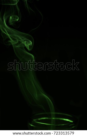 Dancing black background with smoke colors