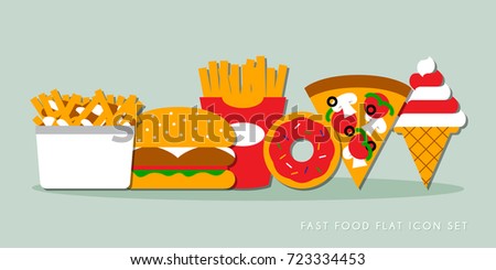 Food and drink vector icon set