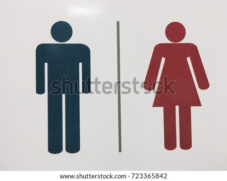 Wc sign male and female