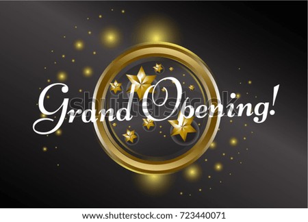 Grand Opening, beautiful greeting card poster 