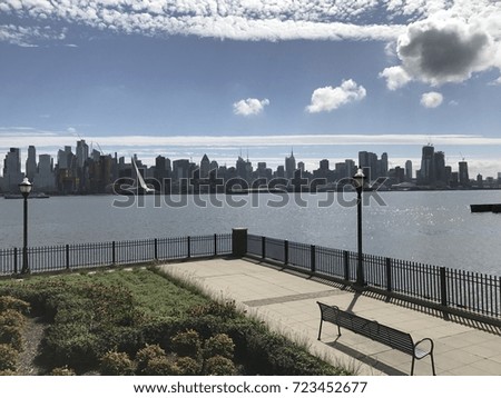 Manhattan and sky, New York City, USA 