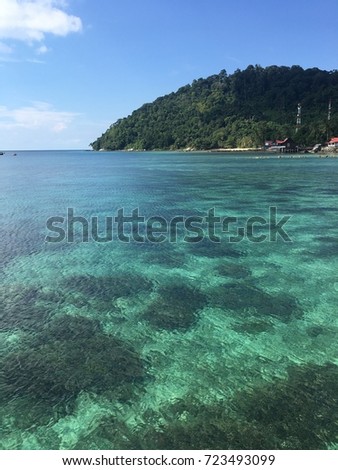 Beautiful beaches and Seascapes of Tioman Islands in Malaysia