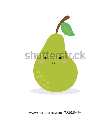 cute pear vector.