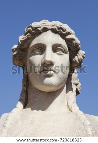 Greek female statue