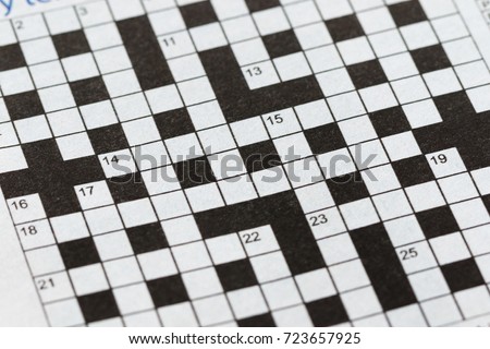 Blank crossword Royalty-Free Stock Photo #723657925