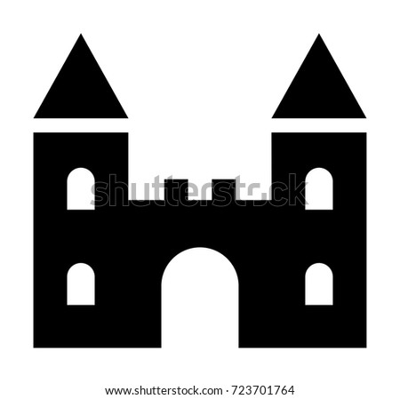 Castle vector icon