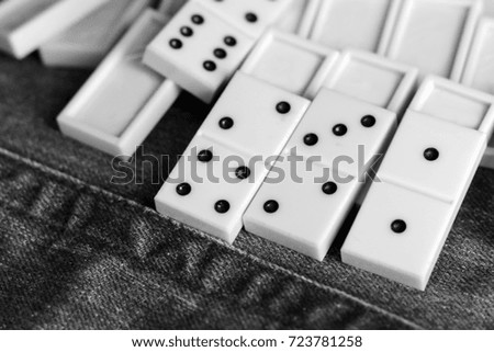 The game of dominoes, the development of logic for children and adults, background