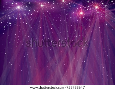 Vector violet,  sparkle background. Christmas background.