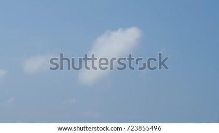 Cute looking puff of cloud 