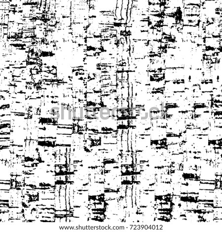 Grunge black and white texture. Vector abstract monochrome background