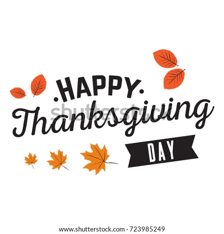 Happy thanksgiving day graphic design, Vector illustration