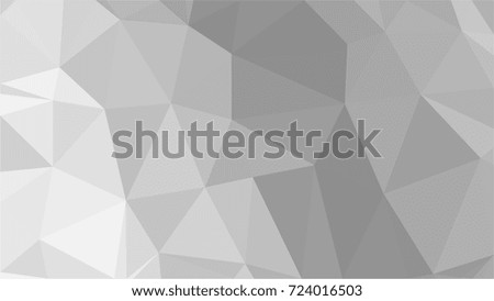 Abstract white geometric vector background with triangles. Polygon triangle pattern.