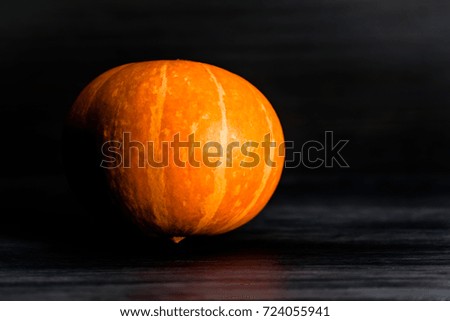 pumpkin on a dark background