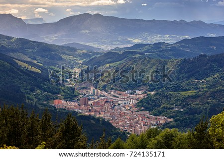 View of Eibar, Gipuzkoa, Basque Country