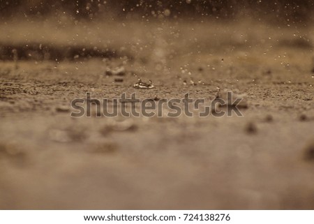 Vintage photo of raining on the floor background