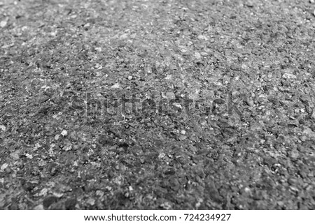 Black and white texture of asphalt