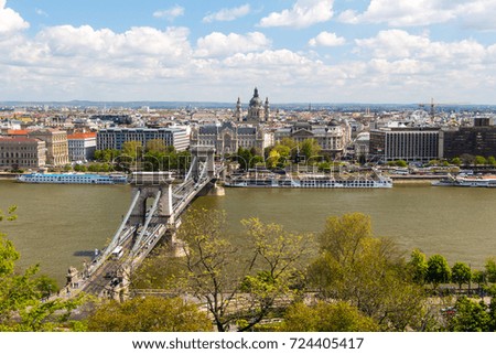 Panoramic view of Budapest, Capital of Hungary