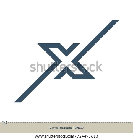 Letter X vector Logo Template Illustration Design. Vector EPS 10. Royalty-Free Stock Photo #724497613