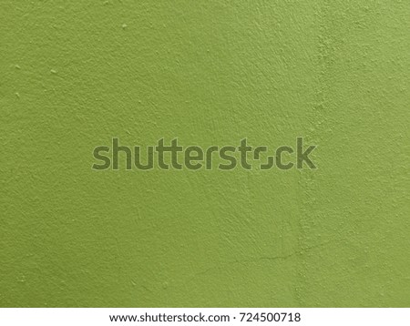 Green color concrete wall background and texture
