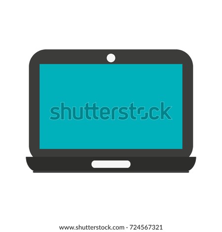laptop with blank screen icon image 