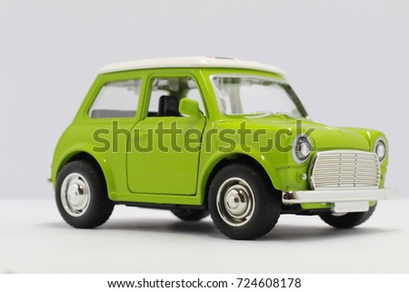 Toy car green mini
