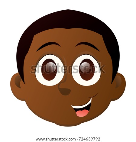 Isolated happy boy avatar on a white background, vector illustration
