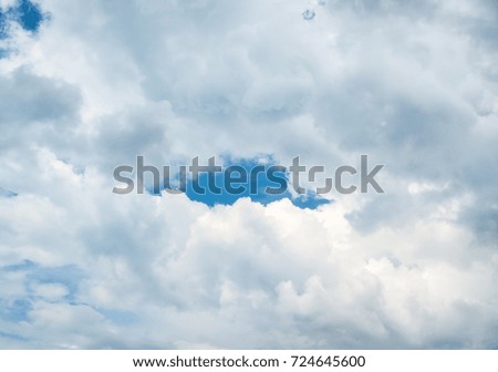 Blue sky with white clouds.Sky in summer.