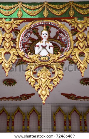 thai angel statues in Thai Temple