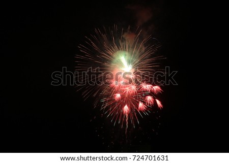 Great fireworks festival in Atami, Izu, Japan.