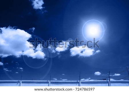 Sky and clouds in natural light, Backgrounds