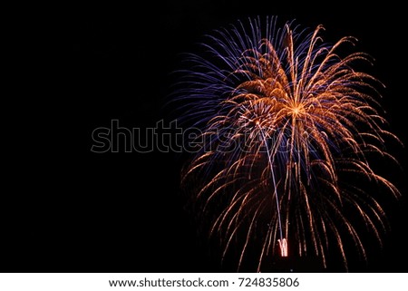 Fantastic fireworks festival in Atami , Izu, Japan.