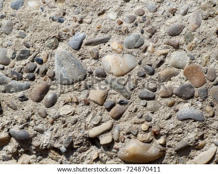 Stone wall background and texture - Stock Image