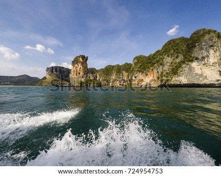 Krabi panoramic view from the sea - Thailand