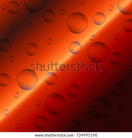 abstract red wallpaper with bubbles  pattern