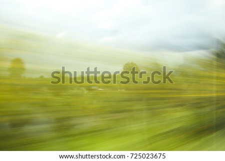 Motion blur natural background