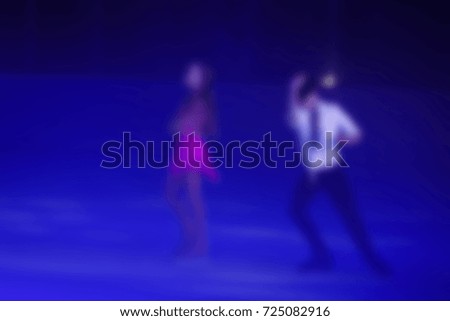 Abstract background Figure skating, ice show