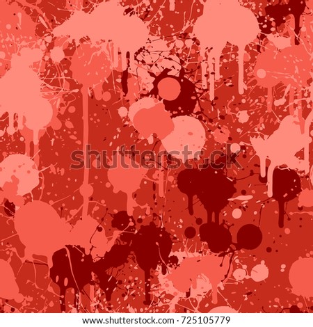 Seamless rust colored paint splatter pattern from the Flat UI palette