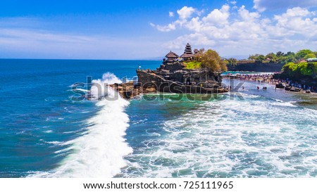 Tanah Lot - Temple in the Ocean. Bali, Indonesia. Royalty-Free Stock Photo #725111965