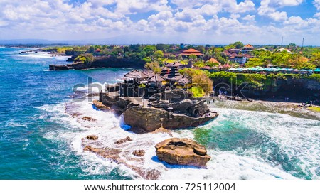 Tanah Lot - Temple in the Ocean. Bali, Indonesia. Royalty-Free Stock Photo #725112004