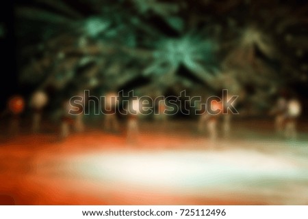 Abstract background Figure skating, ice show