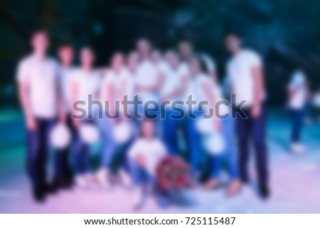 Abstract background Figure skating group photo