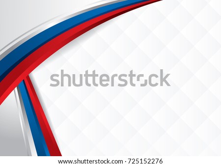 Abstract background with shapes with the colors of the flag of Russia, to use as Diploma or Certificate