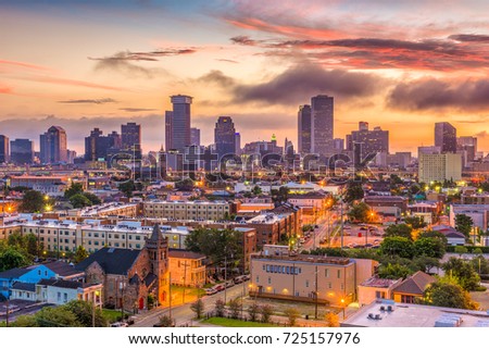New Orleans, Louisiana, USA skyline.