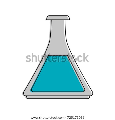 test tube science icon image