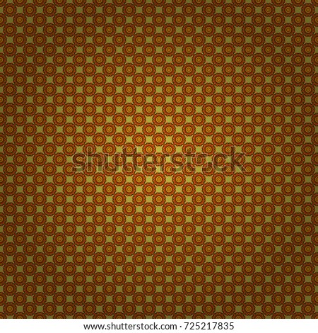 Vector mandala seamless pattern card in yellow, brown and orange colors for backgrounds, invitations, birthday cards, wallpapers and etc.
